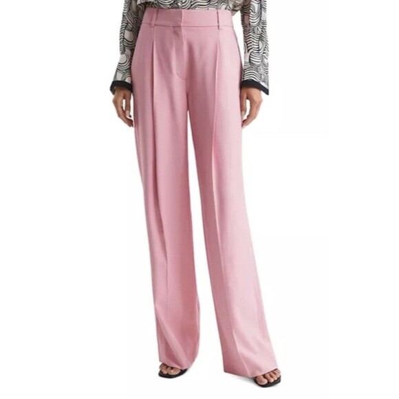 Reiss Bonnie wide-leg woven trousers Size 8 - Picture 1 of 10